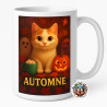 Mug Automne – Chat & Citrouille