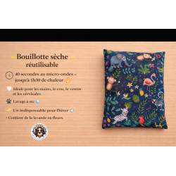Bouillotte sèche réutilisable – Chauffe au micro-ondes – Lavande