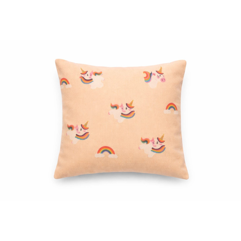 Mini coussin à l’herbe à chat – motif licorne