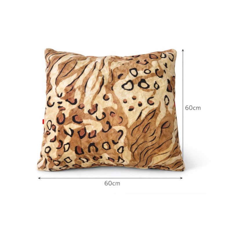 Coussin décoratif léopard
