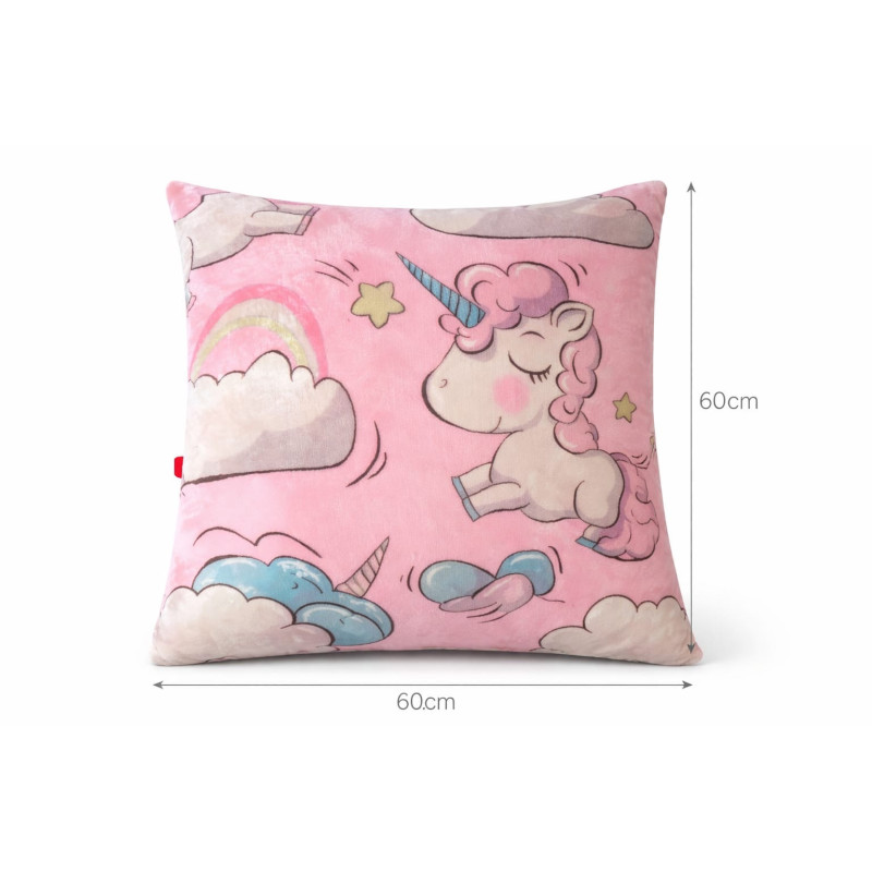 Coussin décoratif licorne