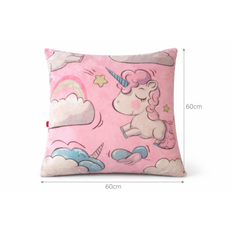Coussin décoratif licorne