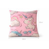 Coussin décoratif licorne