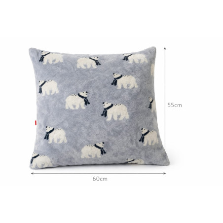 Coussin décoratif ours polaire