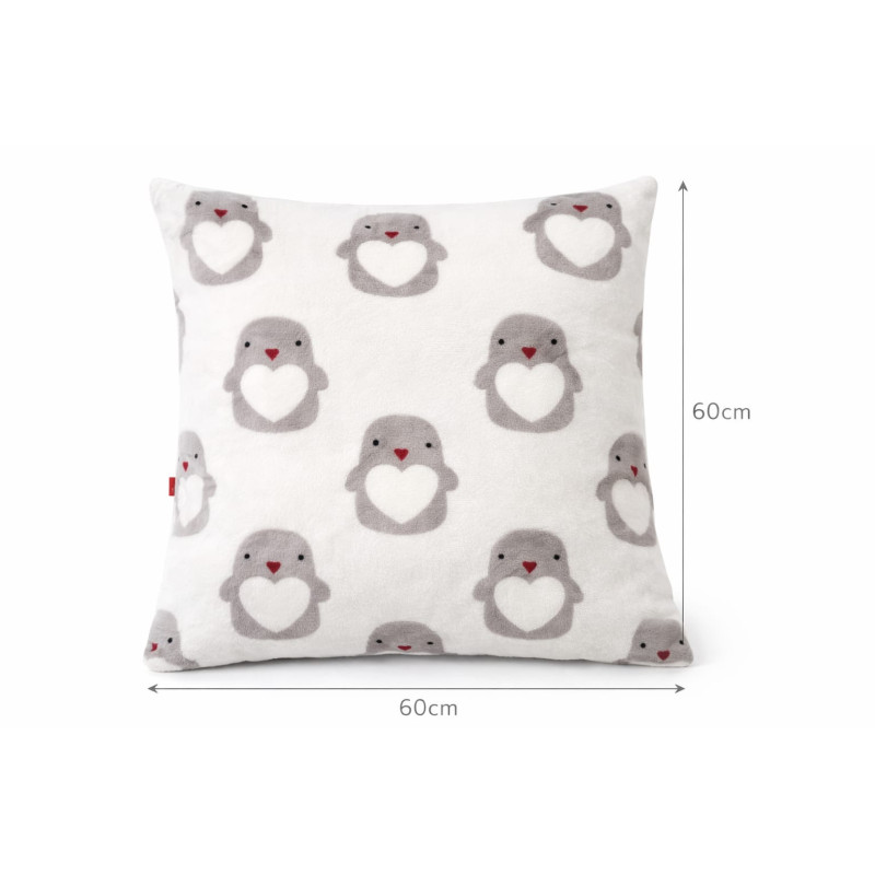 Coussin décoratif pingouin